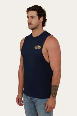 Servo Mens Muscle Tank - Navy