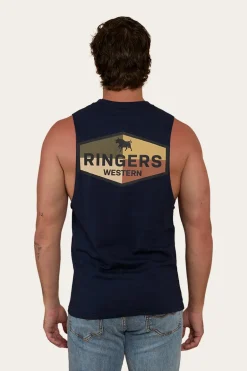 Servo Mens Muscle Tank - Navy