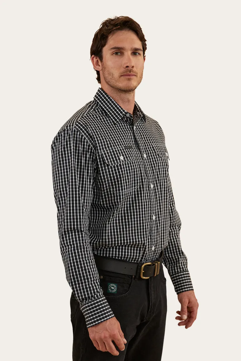 Shelton Mens Dress Shirt - Black