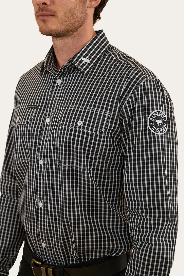 Shelton Mens Dress Shirt - Black
