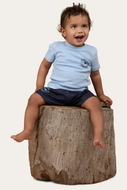 Signature Bull Babies T-Shirt - Blue / Navy