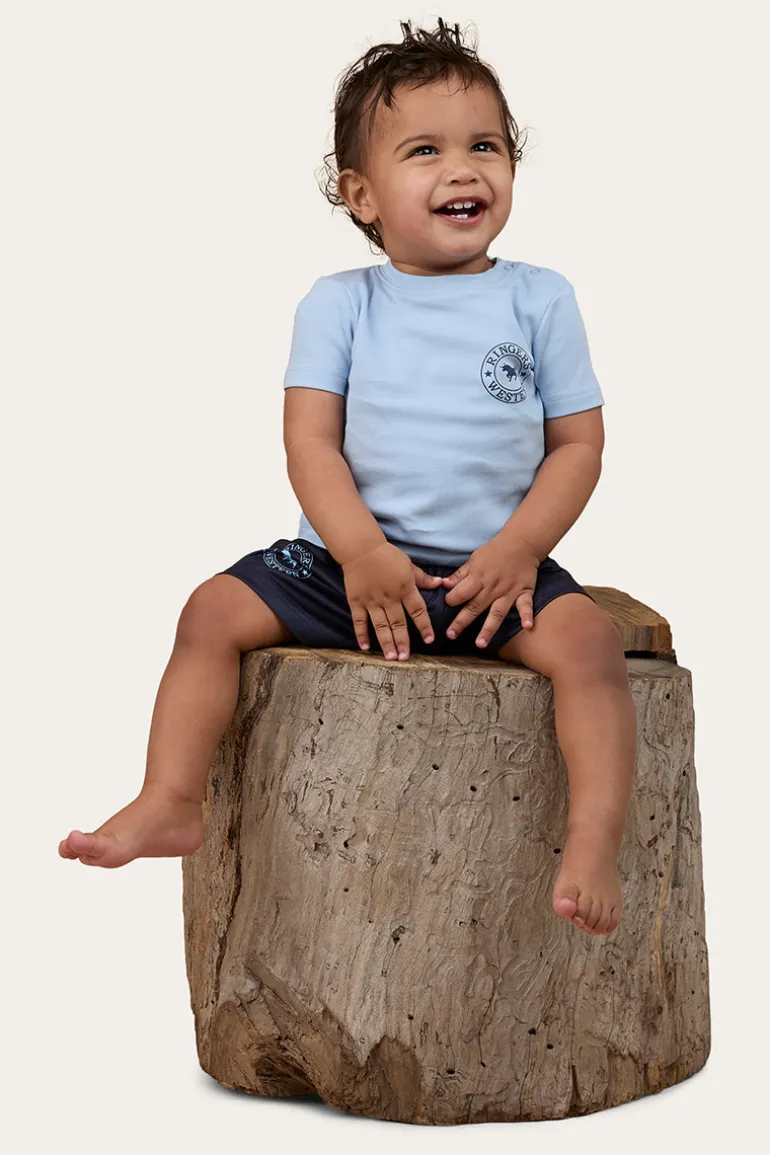 Signature Bull Babies T-Shirt - Blue / Navy