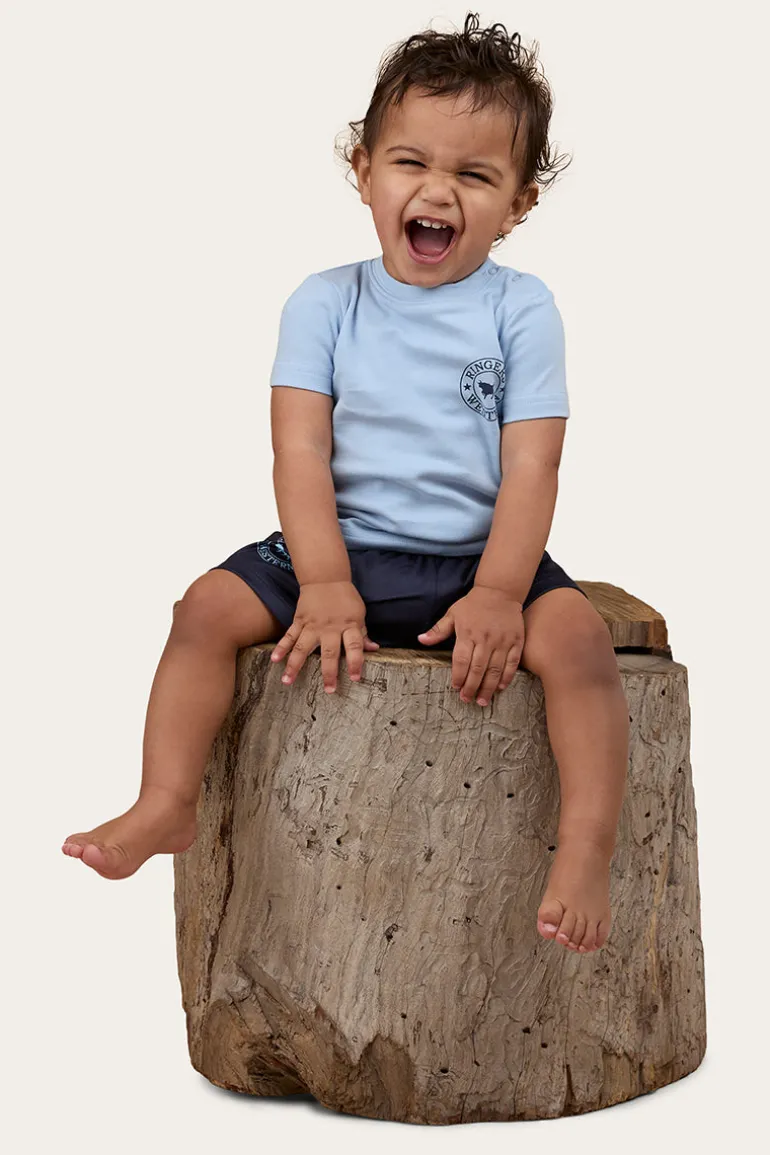 Signature Bull Babies T-Shirt - Blue / Navy