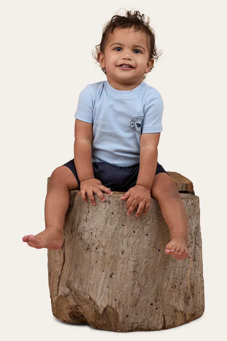 Signature Bull Babies T-Shirt - Blue / Navy