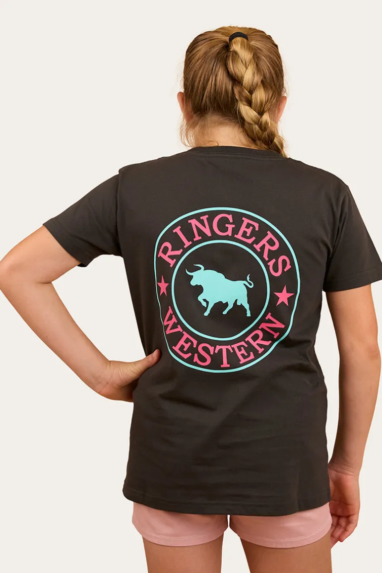 Signature Bull Kids Classic T-Shirt - Charcoal / Multi