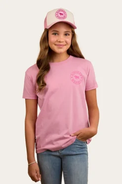 Signature Bull Kids Classic T-Shirt - Pastel Pink/Candy