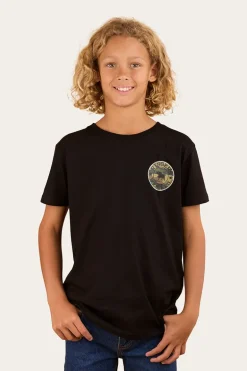 Signature Bull Kids Classic Fit T-Shirt - Black/Camo