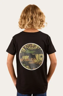 Signature Bull Kids Classic Fit T-Shirt - Black/Camo