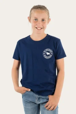 Signature Bull Kids Classic T-Shirt - Navy/White