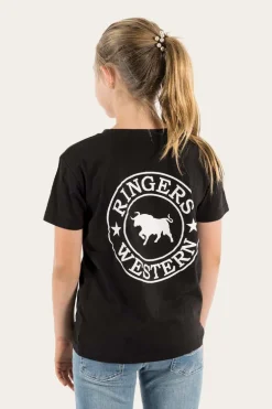 Signature Bull Kids Classic Fit T-Shirt - Black/White