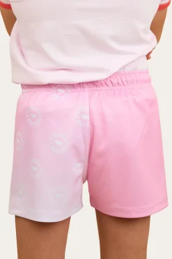 Signature Bull Kids Footy Short - Pink