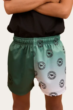 Signature Bull Kids Footy Short - Pine