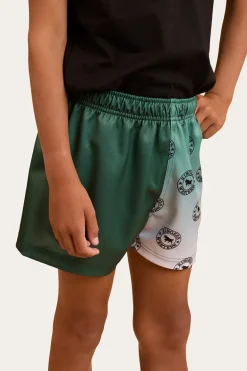 Signature Bull Kids Footy Short - Pine
