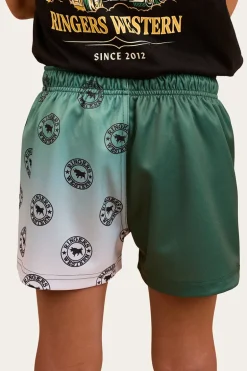 Signature Bull Kids Footy Short - Pine
