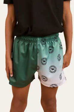 Signature Bull Kids Footy Short - Pine
