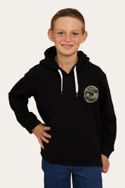 Signature Bull Kids Pullover Hoodie - Black/Camo