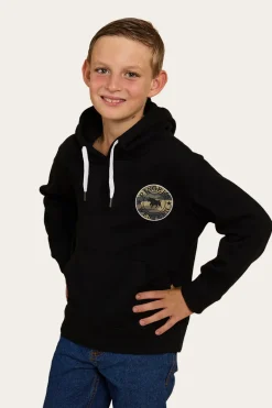 Signature Bull Kids Pullover Hoodie - Black/Camo