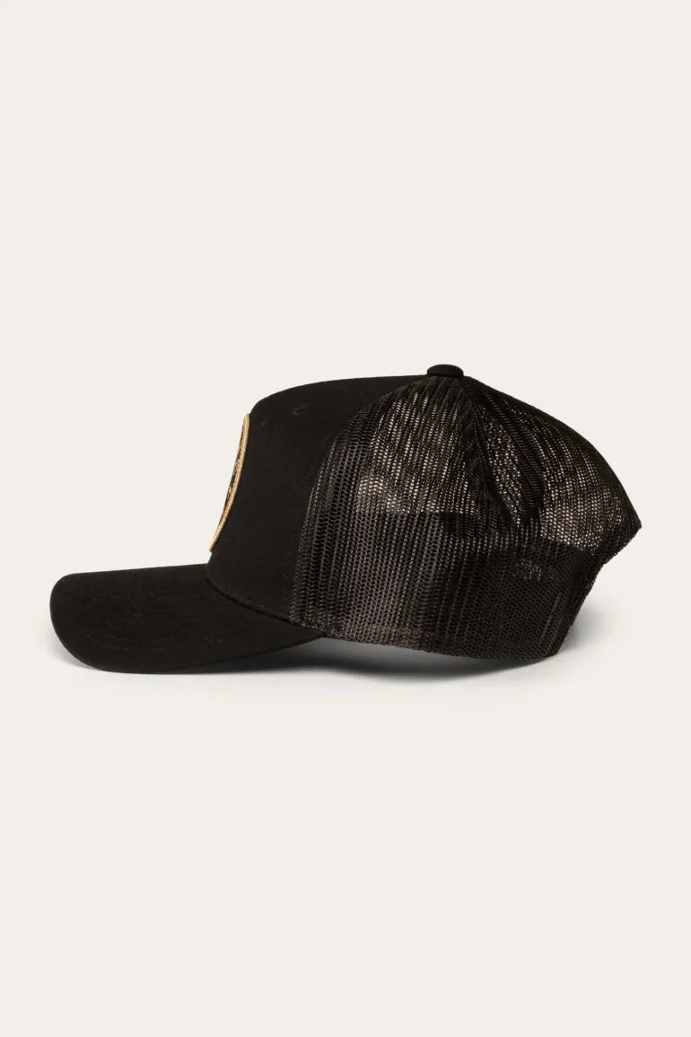 Signature Bull Kids Trucker Cap - Black/Gold