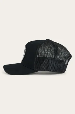 Signature Bull Kids Trucker Cap - Black / White