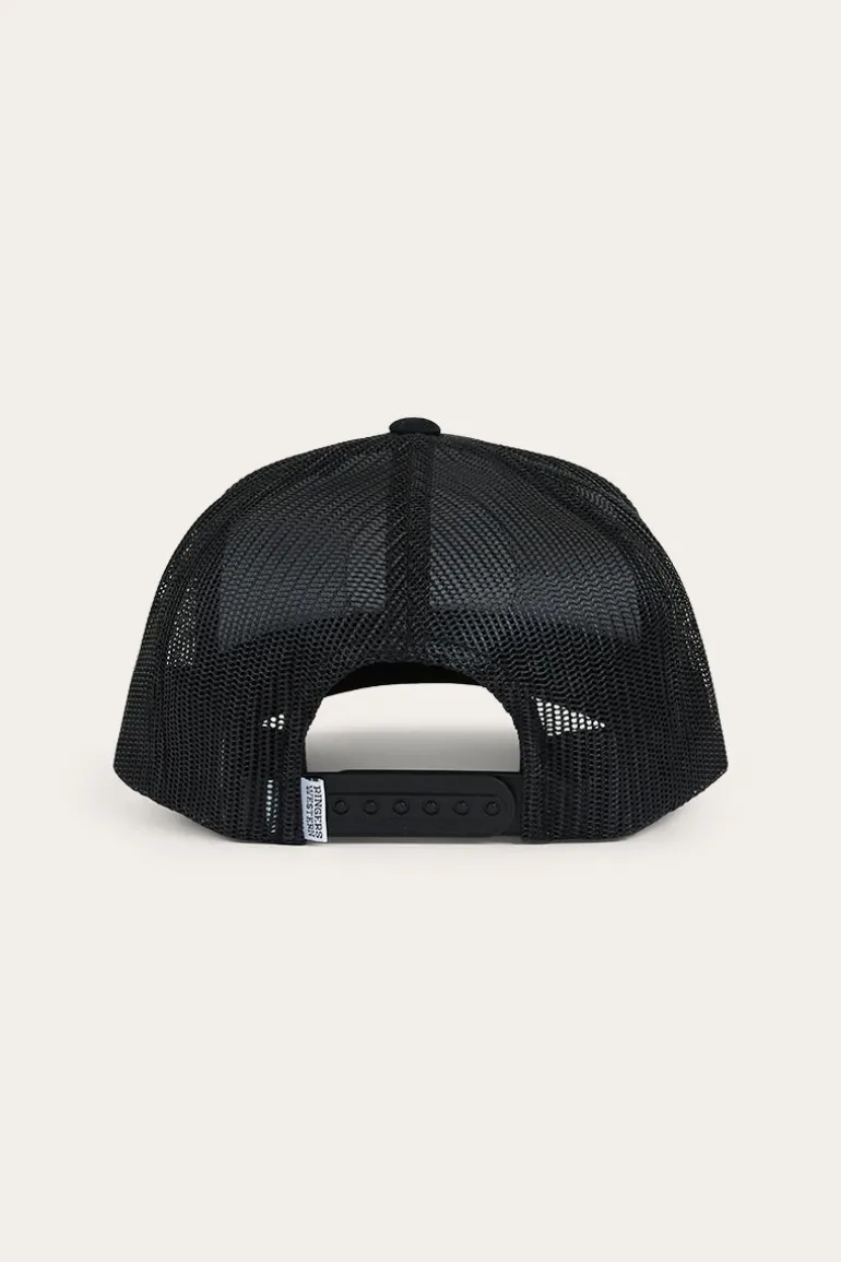 Signature Bull Kids Trucker Cap - Black / White