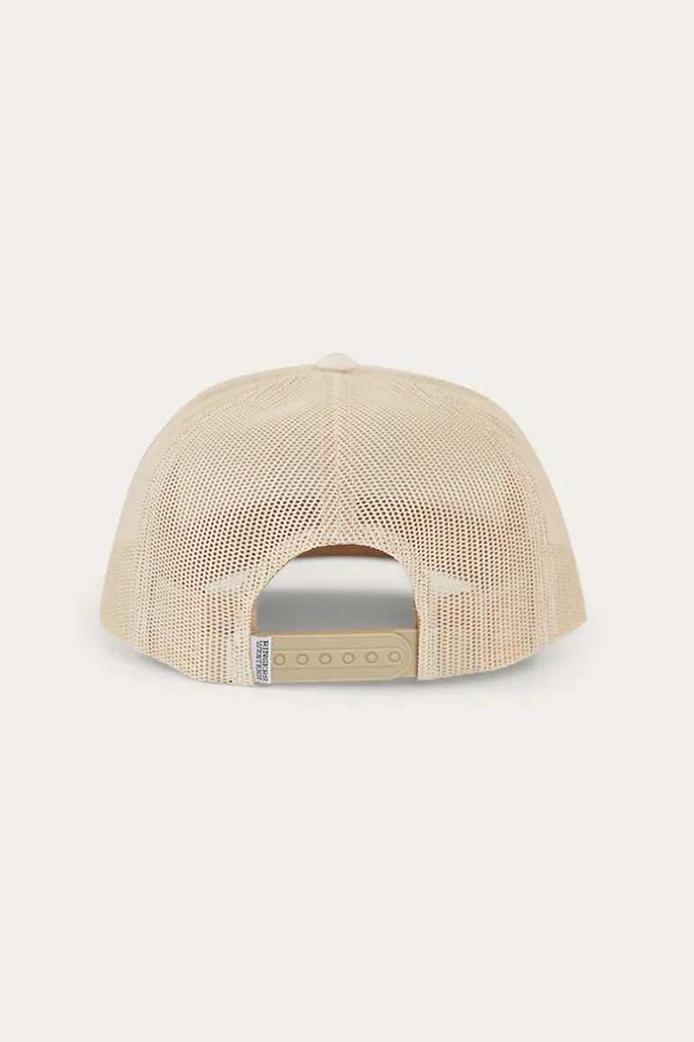 Signature Bull Kids Trucker Cap - Beige/Clay
