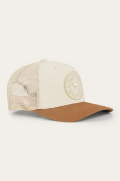 Signature Bull Kids Trucker Cap - Beige/Clay