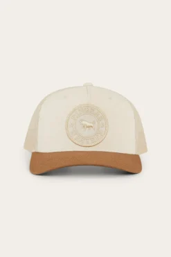 Signature Bull Kids Trucker Cap - Beige/Clay