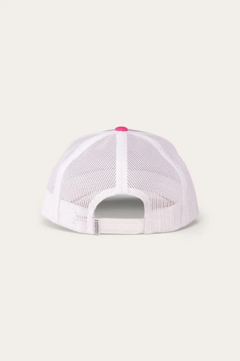 Signature Bull Kids Trucker Cap - Lilac/Candy