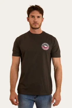 Signature Bull Mens Classic T-Shirt - Charcoal / Split