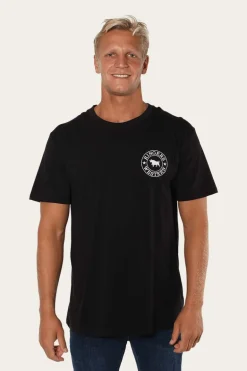 Signature Bull Mens Classic T-Shirt - Black/White