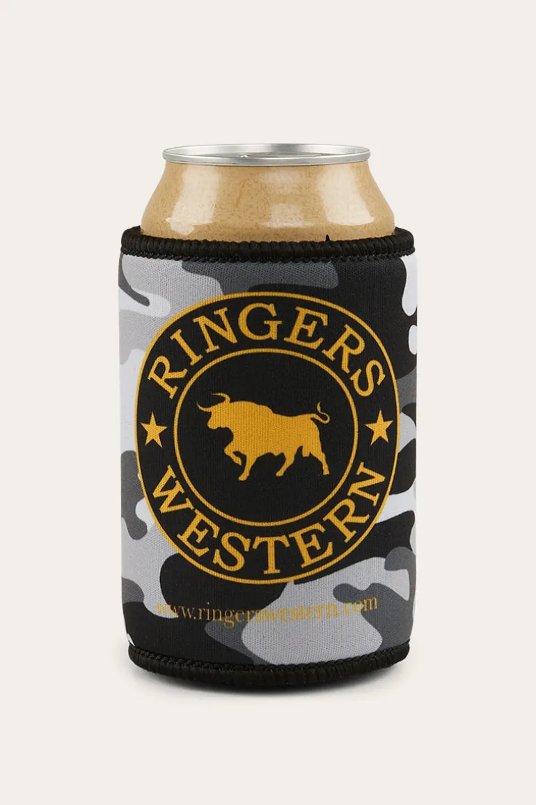Signature Bull Stubby Cooler - Grey Camo