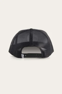 Signature Bull Trucker Black with Black & Pink Patch