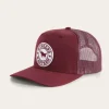 Signature Bull Trucker Burgundy with Burgundy & White Patch