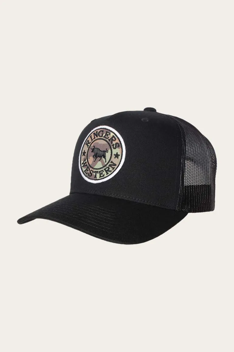 Signature Bull Trucker Cap - Black/Camo
