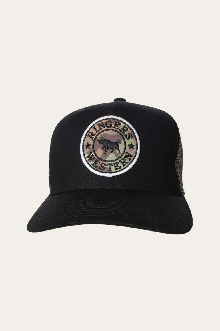 Signature Bull Trucker Cap - Black/Camo