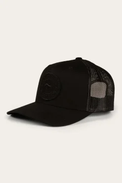 Signature Bull Trucker Cap - Black/Black