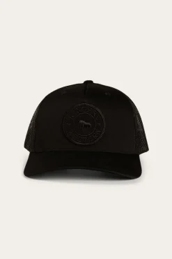 Signature Bull Trucker Cap - Black/Black
