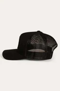 Signature Bull Trucker Cap - Black/Black