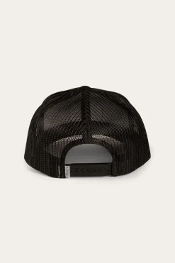 Signature Bull Trucker Cap - Black/Black