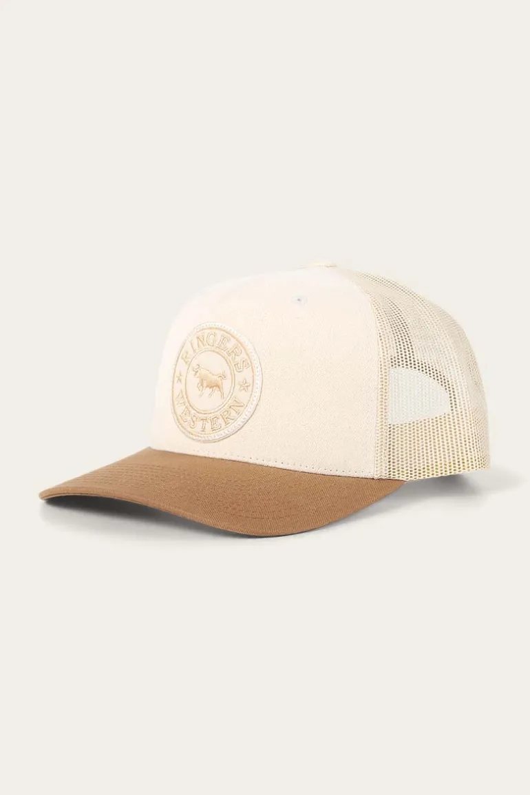 Signature Bull Trucker Cap - Beige/Clay