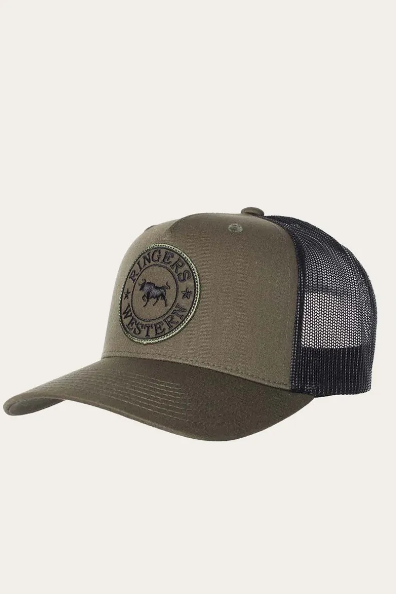 Signature Bull Trucker Cap - Army/Black