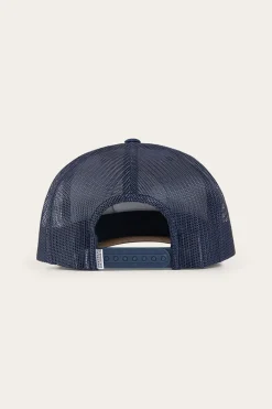 Signature Bull Trucker Cap - Navy / Chocolate