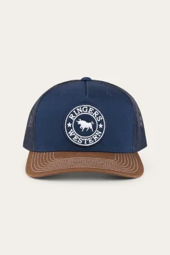Signature Bull Trucker Cap - Navy / Chocolate