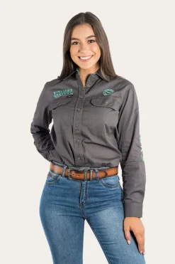 Signature Jillaroo Womens Full Button Work Shirt - Magnum/Mint