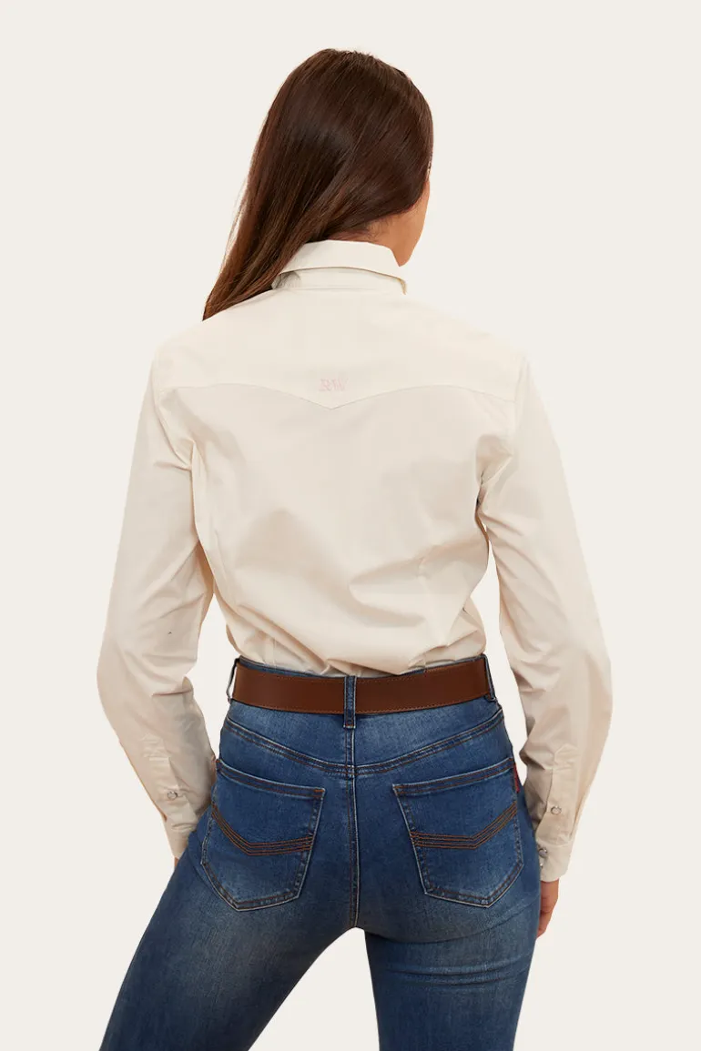 Silverlake Womens Western Shirt - Off White