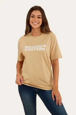Somerset Womens Loose Fit T-Shirt - Dark Sand