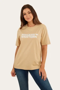 Somerset Womens Loose Fit T-Shirt - Dark Sand
