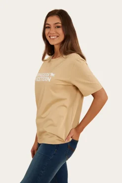 Somerset Womens Loose Fit T-Shirt - Dark Sand