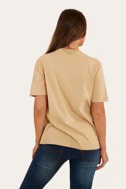 Somerset Womens Loose Fit T-Shirt - Dark Sand