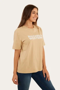 Somerset Womens Loose Fit T-Shirt - Dark Sand